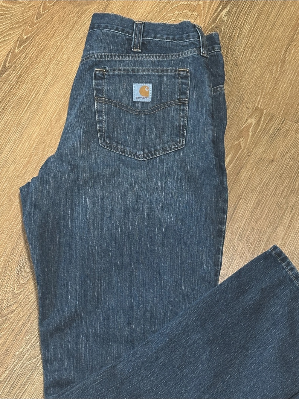 Carhartt Men's Indigo Straight-Leg Denim Jeans